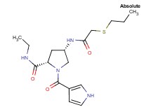 (4S)-N-ethyl-4-{[(propylthio)acetyl]amino}-1-(1H-pyrrol-3-ylcarbonyl)-L-prolinamide
