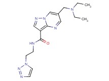 6-[(diethylamino)methyl]-N-[2-(1H-1,2,3-triazol-1-yl)ethyl]pyrazolo[1,5-a]pyrimidine-3-carboxamide