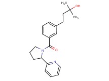 2-methyl-4-(3-{[2-(2-pyridinyl)-1-pyrrolidinyl]carbonyl}phenyl)-2-butanol
