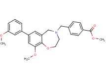 methyl 4-{[9-methoxy-7-(3-methoxyphenyl)-2,3-dihydro-1,4-benzoxazepin-4(5H)-yl]methyl}benzoate