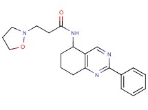 3-(2-isoxazolidinyl)-N-(2-phenyl-5,6,7,8-tetrahydro-5-quinazolinyl)propanamide
