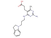 3-(2-amino-4-{[3-(2,3-dihydro-1H-indol-1-yl)propyl]amino}-6-methylpyrimidin-5-yl)propanoic acid