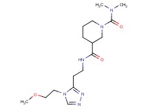 N~3~-{2-[4-(2-methoxyethyl)-4H-1,2,4-triazol-3-yl]ethyl}-N~1~,N~1~-dimethyl-1,3-piperidinedicarboxamide