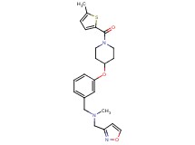 (3-isoxazolylmethyl)methyl[3-({1-[(5-methyl-2-thienyl)carbonyl]-4-piperidinyl}oxy)benzyl]amine