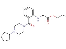 ethyl ({2-[(4-cyclopentylpiperazin-1-yl)carbonyl]phenyl}amino)acetate