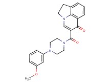 5-{[4-(3-methoxyphenyl)-1-piperazinyl]carbonyl}-1,2-dihydro-6H-pyrrolo[3,2,1-ij]quinolin-6-one trifluoroacetate