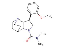 (2R*,3S*,6R*)-3-(2-methoxyphenyl)-N,N-dimethyl-1,5-diazatricyclo[5.2.2.0~2,6~]undecane-5-carboxamide