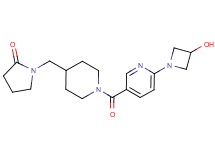 1-[(1-{[6-(3-hydroxyazetidin-1-yl)pyridin-3-yl]carbonyl}piperidin-4-yl)methyl]pyrrolidin-2-one