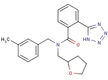 N-(3-methylbenzyl)-N-(tetrahydrofuran-2-ylmethyl)-2-(1H-tetrazol-5-yl)benzamide