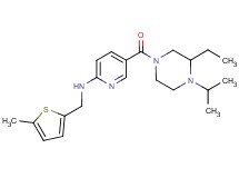 5-[(3-ethyl-4-isopropyl-1-piperazinyl)carbonyl]-N-[(5-methyl-2-thienyl)methyl]-2-pyridinamine