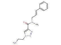 1-(2-aminoethyl)-N-methyl-N-[(2E)-3-phenylprop-2-en-1-yl]-1H-1,2,3-triazole-4-carboxamide
