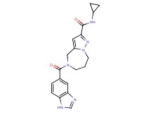 5-(1H-benzimidazol-5-ylcarbonyl)-N-cyclopropyl-5,6,7,8-tetrahydro-4H-pyrazolo[1,5-a][1,4]diazepine-2-carboxamide