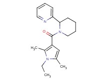 2-{1-[(1-ethyl-2,5-dimethyl-1H-pyrrol-3-yl)carbonyl]-2-piperidinyl}pyridine