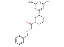 6-{1-[(benzyloxy)acetyl]-3-piperidinyl}-2-methyl-4-pyrimidinol