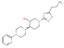 (3R*,4R*)-1-(5-propyl-1,2,4-oxadiazol-3-yl)-4-[4-(2-pyridinyl)-1-piperazinyl]-3-piperidinol