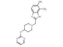 6,7-dimethyl-2-{[4-(pyrimidin-2-yloxy)piperidin-1-yl]methyl}-1H-benzimidazole