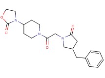3-{1-[(4-benzyl-2-oxopyrrolidin-1-yl)acetyl]piperidin-4-yl}-1,3-oxazolidin-2-one