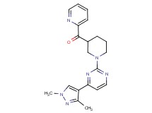 {1-[4-(1,3-dimethyl-1H-pyrazol-4-yl)-2-pyrimidinyl]-3-piperidinyl}(2-pyridinyl)methanone