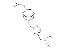 1-(5-{[(1S*,5R*)-6-(cyclopropylmethyl)-3,6-diazabicyclo[3.2.2]non-3-yl]methyl}-3-thienyl)-N,N-dimethylmethanamine
