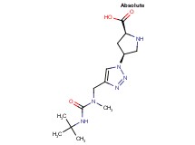 (4S)-4-(4-{[[(tert-butylamino)carbonyl](methyl)amino]methyl}-1H-1,2,3-triazol-1-yl)-L-proline hydrochloride