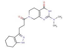 2-(dimethylamino)-7-[3-(4,5,6,7-tetrahydro-1H-indazol-3-yl)propanoyl]-5,6,7,8-tetrahydropyrido[3,4-d]pyrimidin-4(3H)-one