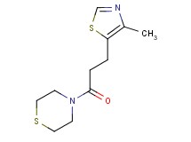 4-[3-(4-methyl-1,3-thiazol-5-yl)propanoyl]thiomorpholine