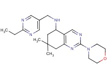 N-[(2-ethyl-5-pyrimidinyl)methyl]-7,7-dimethyl-2-(4-morpholinyl)-5,6,7,8-tetrahydro-5-quinazolinamine