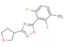 5-(2,6-difluoro-3-methylphenyl)-3-(tetrahydrofuran-3-yl)-1,2,4-oxadiazole