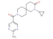 2-cyclopropyl-9-[(2-methylpyrimidin-5-yl)carbonyl]-2,9-diazaspiro[5.5]undecan-3-one