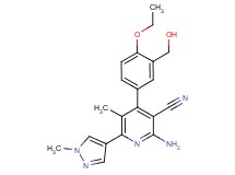 2-amino-4-[4-ethoxy-3-(hydroxymethyl)phenyl]-5-methyl-6-(1-methyl-1H-pyrazol-4-yl)nicotinonitrile