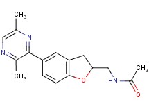 N-{[5-(3,6-dimethyl-2-pyrazinyl)-2,3-dihydro-1-benzofuran-2-yl]methyl}acetamide