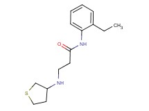 N-(2-ethylphenyl)-3-(tetrahydro-3-thienylamino)propanamide