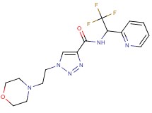 1-[2-(4-morpholinyl)ethyl]-N-[2,2,2-trifluoro-1-(2-pyridinyl)ethyl]-1H-1,2,3-triazole-4-carboxamide