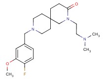 2-[2-(dimethylamino)ethyl]-9-(4-fluoro-3-methoxybenzyl)-2,9-diazaspiro[5.5]undecan-3-one