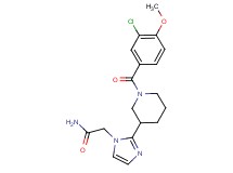 2-{2-[1-(3-chloro-4-methoxybenzoyl)piperidin-3-yl]-1H-imidazol-1-yl}acetamide