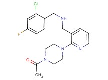 1-[2-(4-acetyl-1-piperazinyl)-3-pyridinyl]-N-(2-chloro-4-fluorobenzyl)methanamine