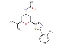 N-{(2R*,4R*,6S*)-2-isopropyl-6-[2-(2-methylphenyl)-1,3-thiazol-5-yl]tetrahydro-2H-pyran-4-yl}acetamide