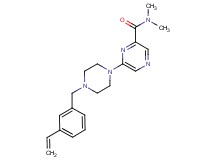 N,N-dimethyl-6-[4-(3-vinylbenzyl)piperazin-1-yl]pyrazine-2-carboxamide