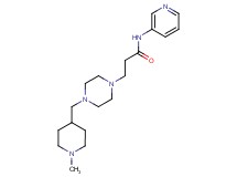 3-{4-[(1-methylpiperidin-4-yl)methyl]piperazin-1-yl}-N-pyridin-3-ylpropanamide