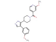 2-methoxy-4-({4-[4-(3-methoxyphenyl)-1H-pyrazol-5-yl]piperidin-1-yl}carbonyl)pyridine