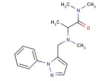 N,N-dimethyl-2-{methyl[(1-phenyl-1H-pyrazol-5-yl)methyl]amino}propanamide