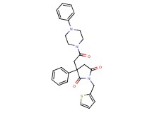 3-[2-oxo-2-(4-phenyl-1-piperazinyl)ethyl]-3-phenyl-1-(2-thienylmethyl)-2,5-pyrrolidinedione