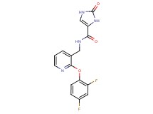 N-{[2-(2,4-difluorophenoxy)pyridin-3-yl]methyl}-2-oxo-2,3-dihydro-1H-imidazole-4-carboxamide