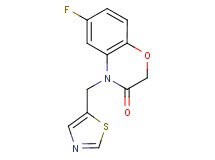 6-fluoro-4-(1,3-thiazol-5-ylmethyl)-2H-1,4-benzoxazin-3(4H)-one