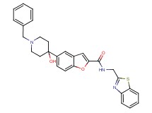 N-(1,3-benzothiazol-2-ylmethyl)-5-(1-benzyl-4-hydroxy-4-piperidinyl)-1-benzofuran-2-carboxamide