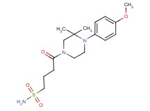 4-[4-(4-methoxyphenyl)-3,3-dimethyl-1-piperazinyl]-4-oxo-1-butanesulfonamide