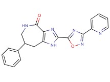 7-phenyl-2-(3-pyridin-2-yl-1,2,4-oxadiazol-5-yl)-5,6,7,8-tetrahydroimidazo[4,5-c]azepin-4(1H)-one