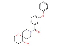 9-(3-phenoxybenzoyl)-1-oxa-9-azaspiro[5.5]undecan-5-ol