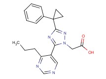 [3-(1-phenylcyclopropyl)-5-(4-propylpyrimidin-5-yl)-1H-1,2,4-triazol-1-yl]acetic acid