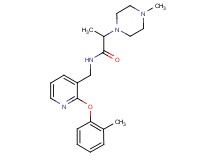N-{[2-(2-methylphenoxy)pyridin-3-yl]methyl}-2-(4-methylpiperazin-1-yl)propanamide